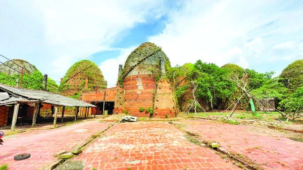 Nhiều khu đất lò gạch được người dân trồng cây xanh để phát triển du lịch.