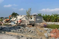 Một công trình vi phạm trên đất nông nghiệp tại phường Trần Lãm (tỉnh Hưng Yên) đã được cưỡng chế.