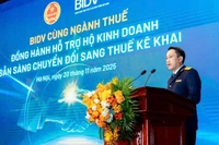 Phó Cục trưởng Cục Thuế Mai Sơn phát biểu tại Lễ ký kết.