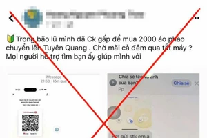 Các đối tượng lợi dụng việc kêu gọi quyên góp, ủng hộ người dân vùng bão, lũ để đưa ra các thông tin sai sự thật nhằm trục lợi. 