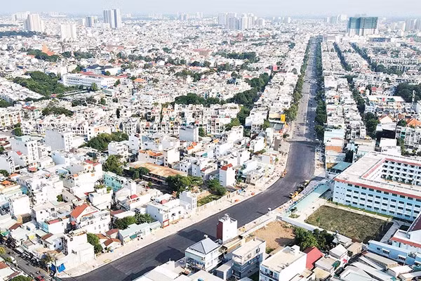 Một góc đô thị Thành phố Hồ Chí Minh.
