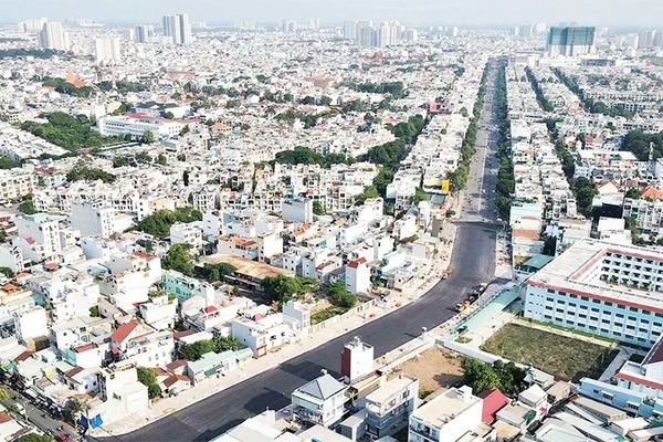 Một góc đô thị Thành phố Hồ Chí Minh.