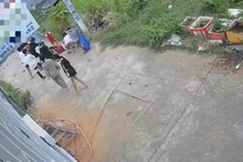 Hiện trường vụ đánh nhau.