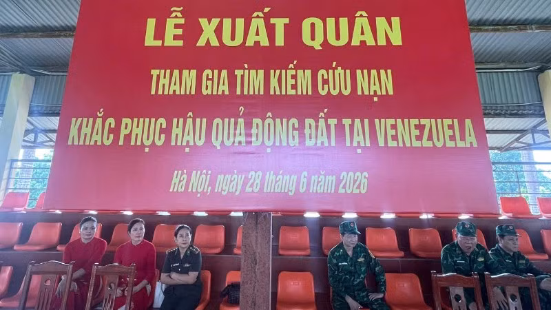 Lễ xuất quân diễn ra sáng 28/6.