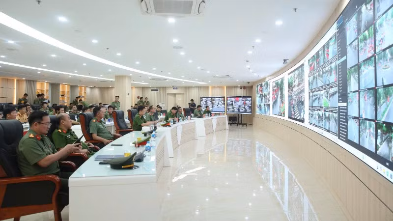 Trung tâm Chỉ huy Công an thành phố Hà Nội.