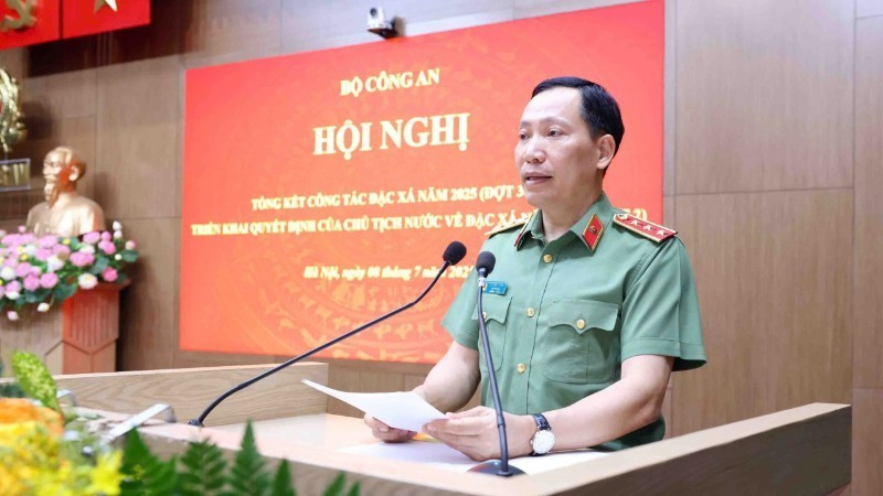 Thứ trưởng Công an Lê Văn Tuyến phát biểu khai mạc hội nghị. gen-h-z6783599106903-bf967b0b4306aebc227ea0a7e4a2fe54-5111-3354-9951.jpg