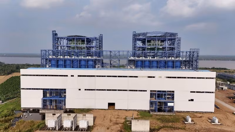 Toàn cảnh dự án Nhà máy Nhiệt điện Long Phú 1.