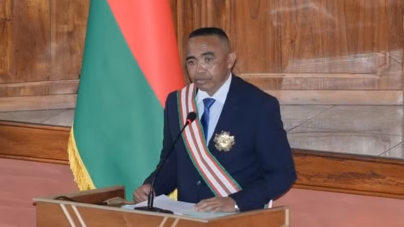 Tổng thống Madagascar Michael Randrianirina. (Ảnh: THX/TTXVN)