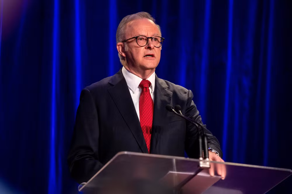 Thủ tướng Australia Anthony Albanese phát biểu tại Sydney. (Ảnh (tư liệu): THX/TTXVN)