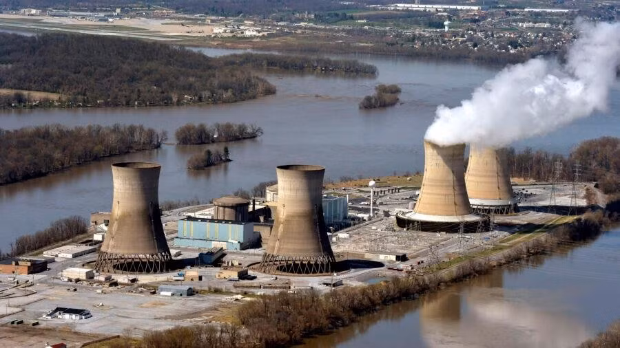 Nhà máy điện hạt nhân Three Mile Island (bang Pennsylvania, Mỹ). Ảnh: AP