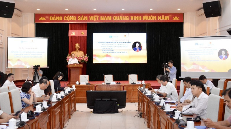 Quang cảnh buổi hội thảo. (Ảnh: Bộ Giáo dục và Đào tạo)
