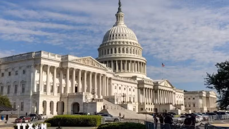 Trụ sở Quốc hội Mỹ ở Washington, D.C. (Ảnh: THX/TTXVN) 