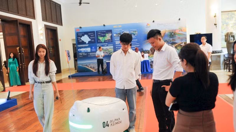 Không gian triển lãm các công nghệ tại Tuần lễ Kinh tế, Tài chính và Công nghệ Đà Nẵng 2026.
