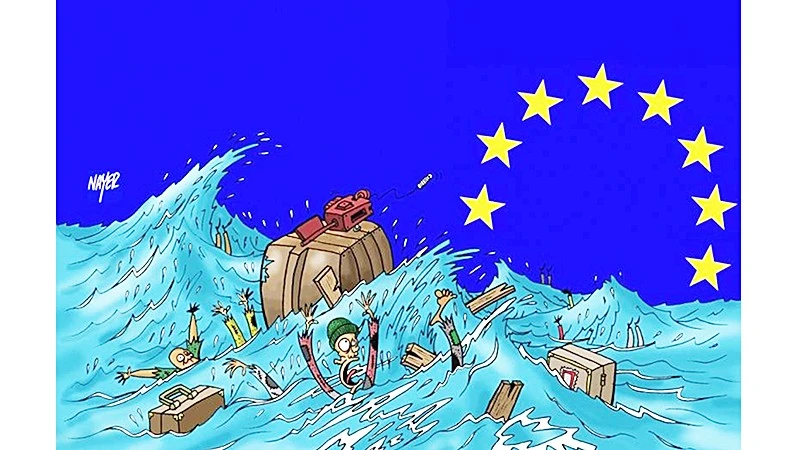 Xung đột đẩy hàng triệu người di dời, Anh-Pháp ký thỏa thuận ngăn di cư