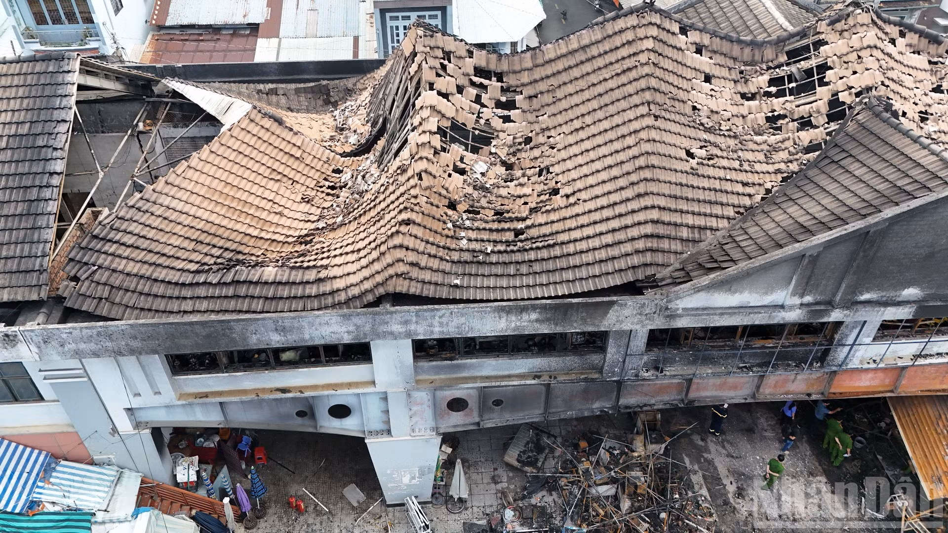 Hiện trường thiệt hại sau vụ cháy ở Đồng Nai.