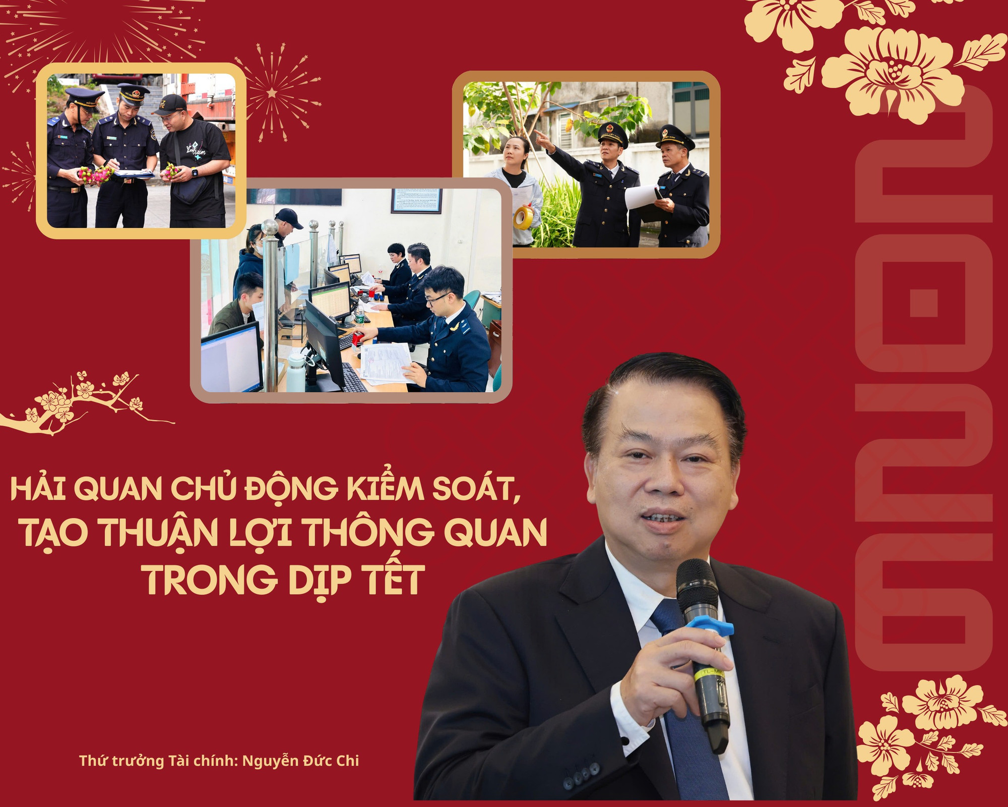 Hải quan chủ động kiểm soát, tạo thuận lợi thông quan trong dịp Tết.