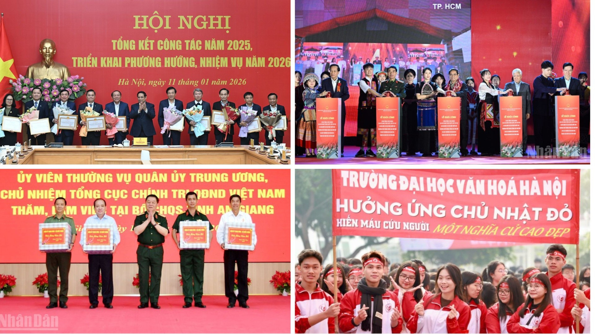 Tin nổi bật ngày 11/1: Thủ tướng chủ trì Hội nghị triển khai nhiệm vụ năm 2026 của Đảng bộ Chính phủ; Phát động chương trình "Chủ nhật Đỏ" lần thứ XVIII