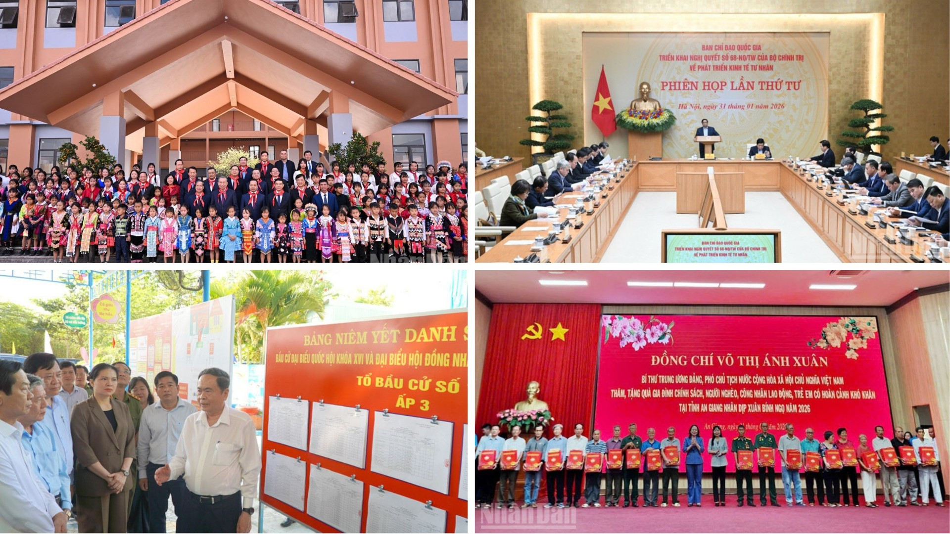 Tin nổi bật ngày 31/1: Tổng Bí thư thăm và làm việc tại Điện Biên; Thủ tướng chủ trì Phiên họp lần thứ tư của Ban Chỉ đạo Quốc gia triển khai Nghị quyết 68-NQ/TW về phát triển kinh tế tư nhân