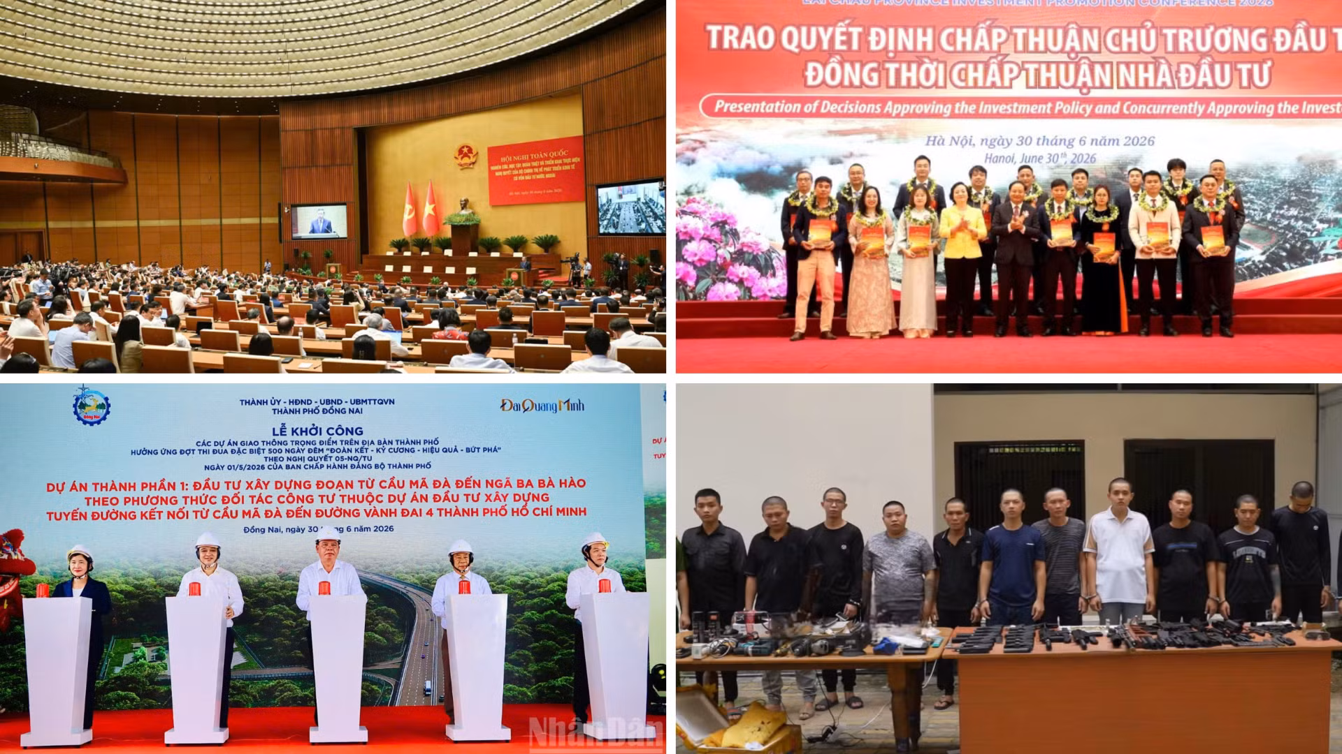 Tin nổi bật ngày 30/6: Hội nghị toàn quốc nghiên cứu, học tập, quán triệt và triển khai thực hiện Nghị quyết số 10-NQ/TW; Hà Nội thí điểm vùng phát thải thấp từ 1/7/2026