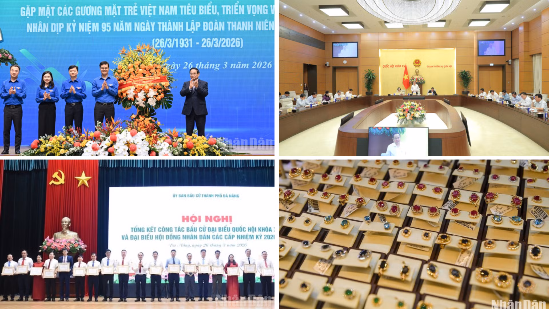 Tin nổi bật ngày 26/3: Thủ tướng Phạm Minh Chính gặp mặt các gương mặt trẻ Việt Nam tiêu biểu; Tổng kết công tác bầu cử đại biểu Quốc hội khóa XVI và đại biểu Hội đồng nhân dân các cấp tại các địa phương
