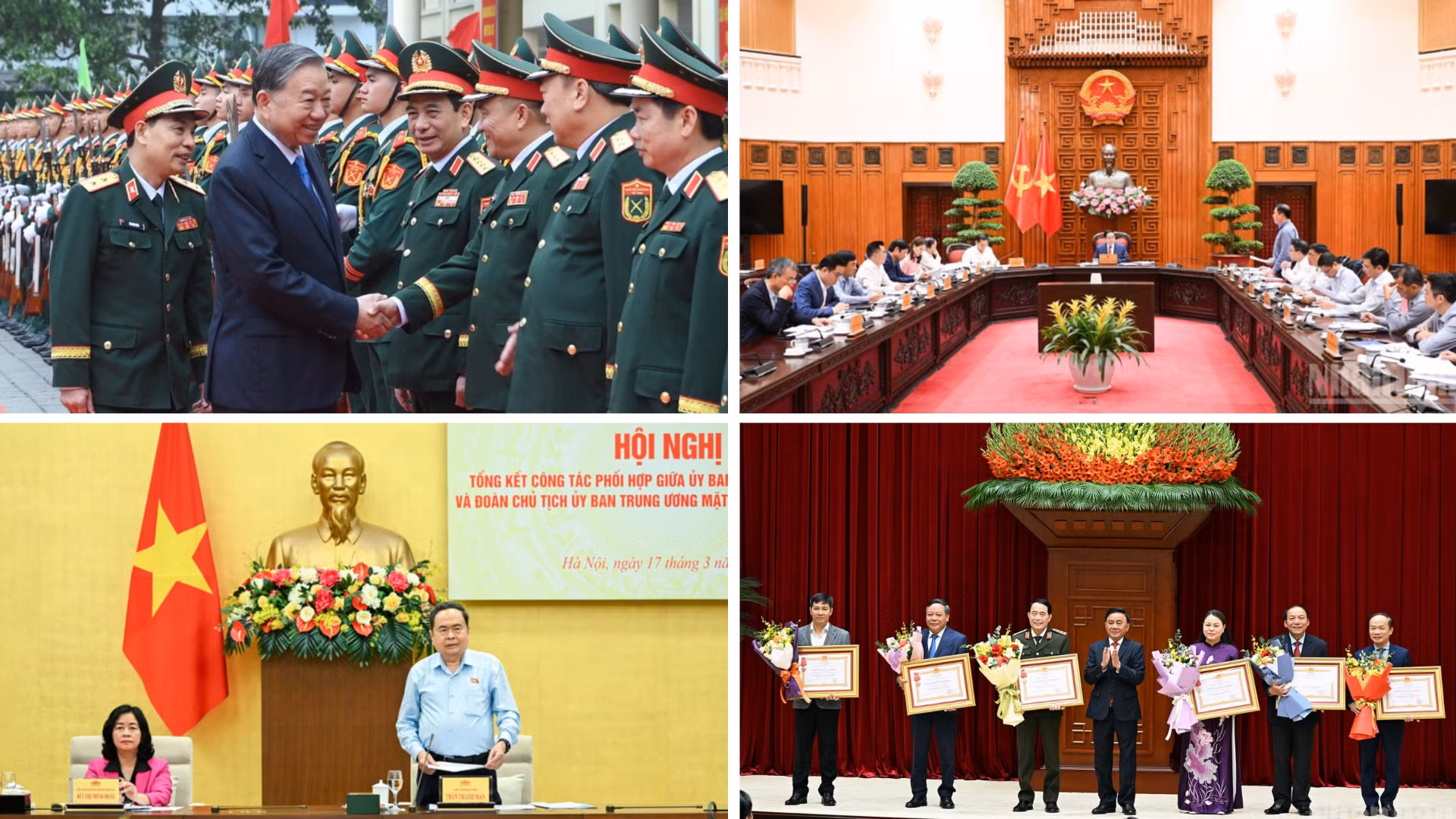 Tin nổi bật ngày 17/3: Tổng Bí thư Tô Lâm làm việc với Học viện Kỹ thuật quân sự và Bộ Công thương; Tổng kết công tác chuẩn bị, tổ chức phục vụ Đại hội XIV của Đảng