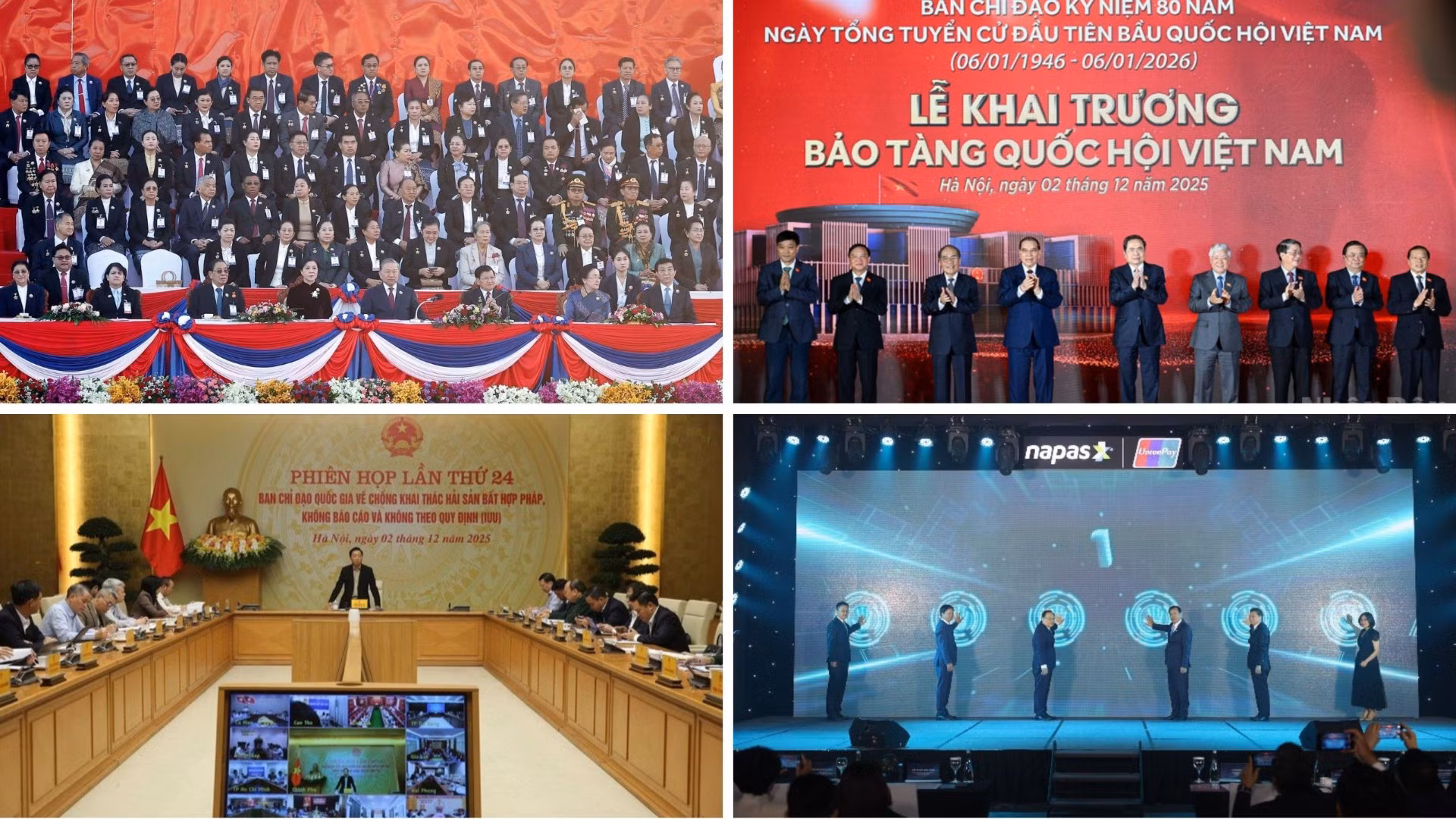 Tin nổi bật ngày 2/12: Tổng Bí thư Tô Lâm dự Lễ kỷ niệm 50 năm Quốc khánh Lào; Chính thức triển khai dịch vụ thanh toán xuyên biên giới qua mã QR giữa Việt Nam và Trung Quốc