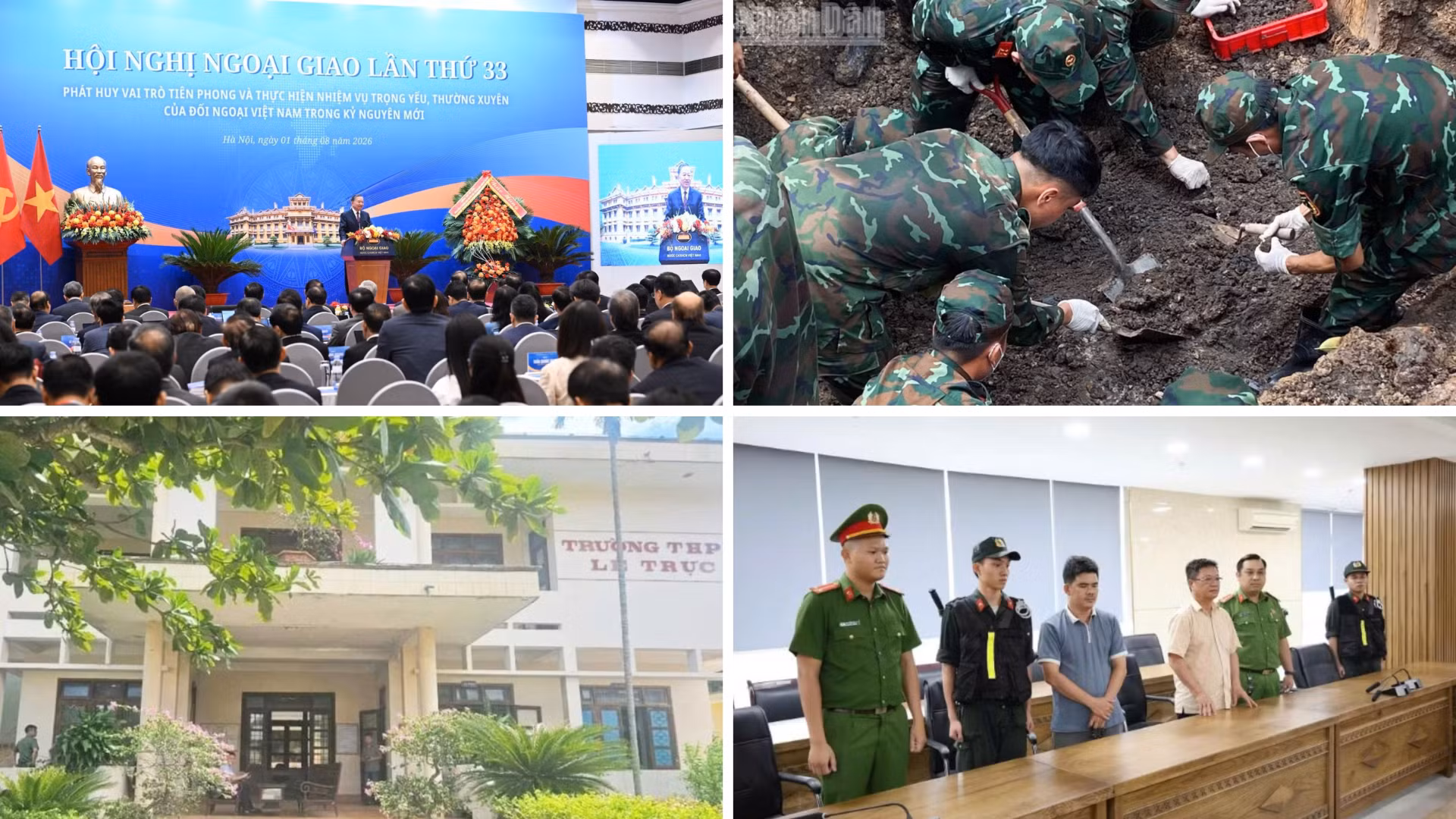 Tin nổi bật ngày 1/8: Khai mạc Hội nghị Ngoại giao lần thứ 33; Đổi tên Ban Tuyên giáo và Dân vận Trung ương thành Ban Tuyên giáo Trung ương