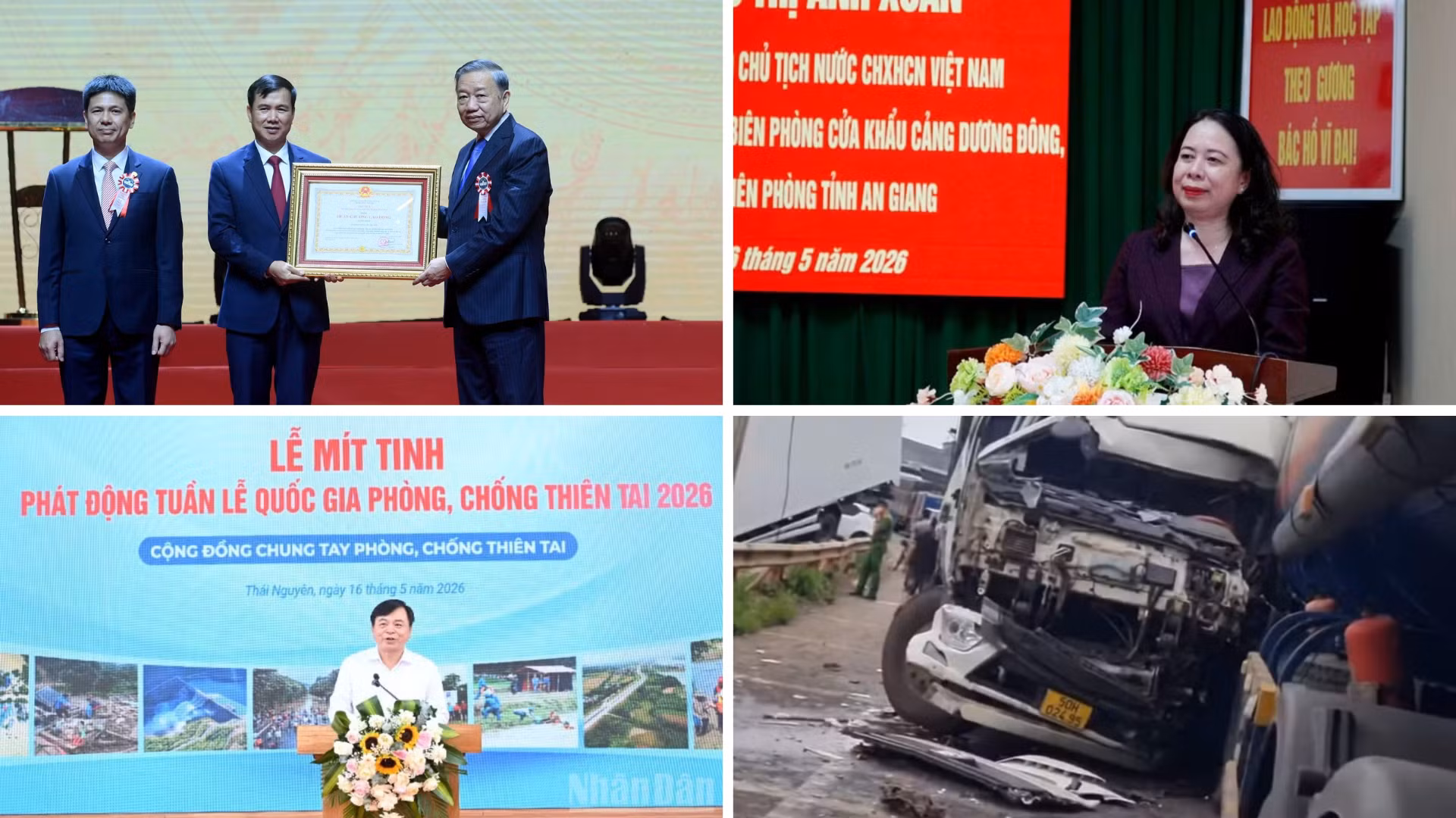 Tin nổi bật ngày 16/5: Kỷ niệm 120 năm Ngày truyền thống Đại học Quốc gia Hà Nội; Phát động Tuần lễ quốc gia phòng, chống thiên tai năm 2026