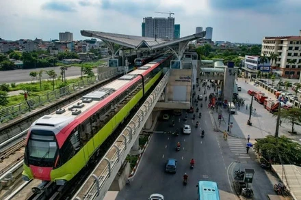 Tuyến metro Nhổn-Cầu Giấy đã phục vụ hơn 6,4 triệu lượt hành khách. (Ảnh: TRUNG DŨNG)