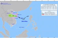 Bản đồ dự báo quỹ đạo và cường độ áp thấp nhiệt đới lúc 5 giờ sáng 30/8/2025. (Ảnh: Trung tâm Dự báo khí tượng thủy văn quốc gia)