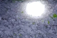 Mưa đá trên diện rộng tại xã Tùng Vài, tỉnh Tuyên Quang.