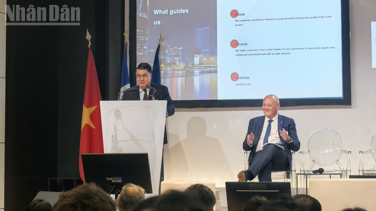 Ông Paul Lê nhấn mạnh: Chúng ta cần đầu tư hơn vào chế biến sâu, đồng thời xây dựng thương hiệu cho sản phẩm để có thể tiếp cận thị trường Pháp và châu Âu nói chung. ndo_tl_img-20251010-163918-9110.jpg