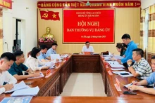 Ban Thường vụ xã Pa Tần mới họp triển khai các bước chuẩn bị cho ngày sáp nhập 1/7.