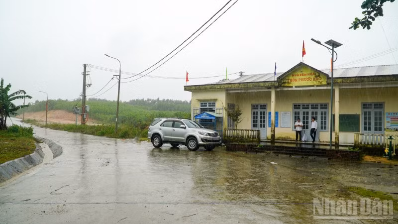 Khu bố trí dân cư ở thôn Phước Bắc, xã Phú Ninh đã thi công hoàn thành được đầu tư xây dựng kết cấu hạ tầng thiết yếu, bảo đảm mọi điều kiện bố trí đất cho người dân.