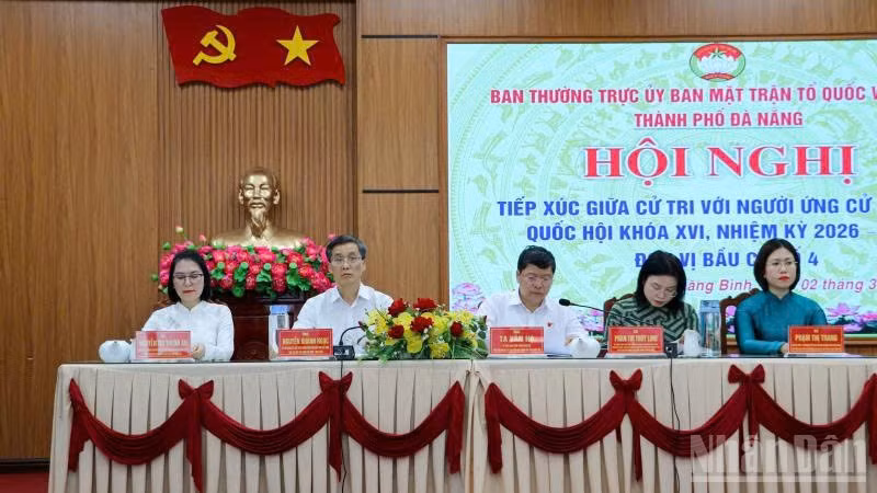 Năm ứng cử viên đại biểu Quốc hội khóa XVI, nhiệm kỳ 2026-2031, đơn vị bầu cử số 4, thành phố Đà Nẵng.