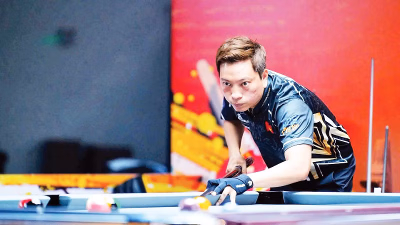 Vận động viên Dương Quốc Hoàng hiện được xếp trong nhóm những cơ thủ hàng đầu thế giới.