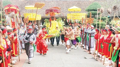 Lễ hội Cầu mưa xã Lạc Hồng, huyện Văn Lâm, tỉnh Hưng Yên.
