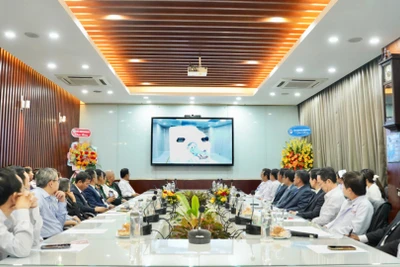 Các chuyên gia y tế theo dõi ứng dụng của hệ thống mới.