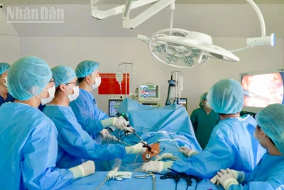 Phẫu thuật nội soi ghép thận tại Bệnh viện đa khoa Xuyên Á. 