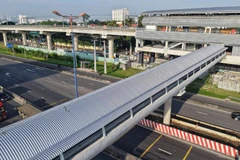 Ga Phước Long, một trong 7 nhà ga trên cao sẽ được lắp hệ thống thang máy mang lại tiện ích cho hành khách đi tuyến Metro số 1. (Ảnh: QUÝ HIỀN)