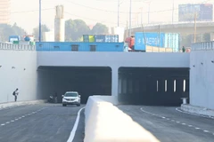 Hầm chui HC1-02 tại nút giao An Phú vừa tổ chức thông xe, mở thêm hướng kết nối cao tốc với trung tâm thành phố. (ảnh: VÕ LÊ) 