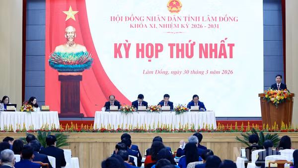 Quang cảnh Kỳ họp thứ nhất, Hội đồng nhân dân tỉnh Lâm Đồng khóa XI, nhiệm kỳ 2026-2031.