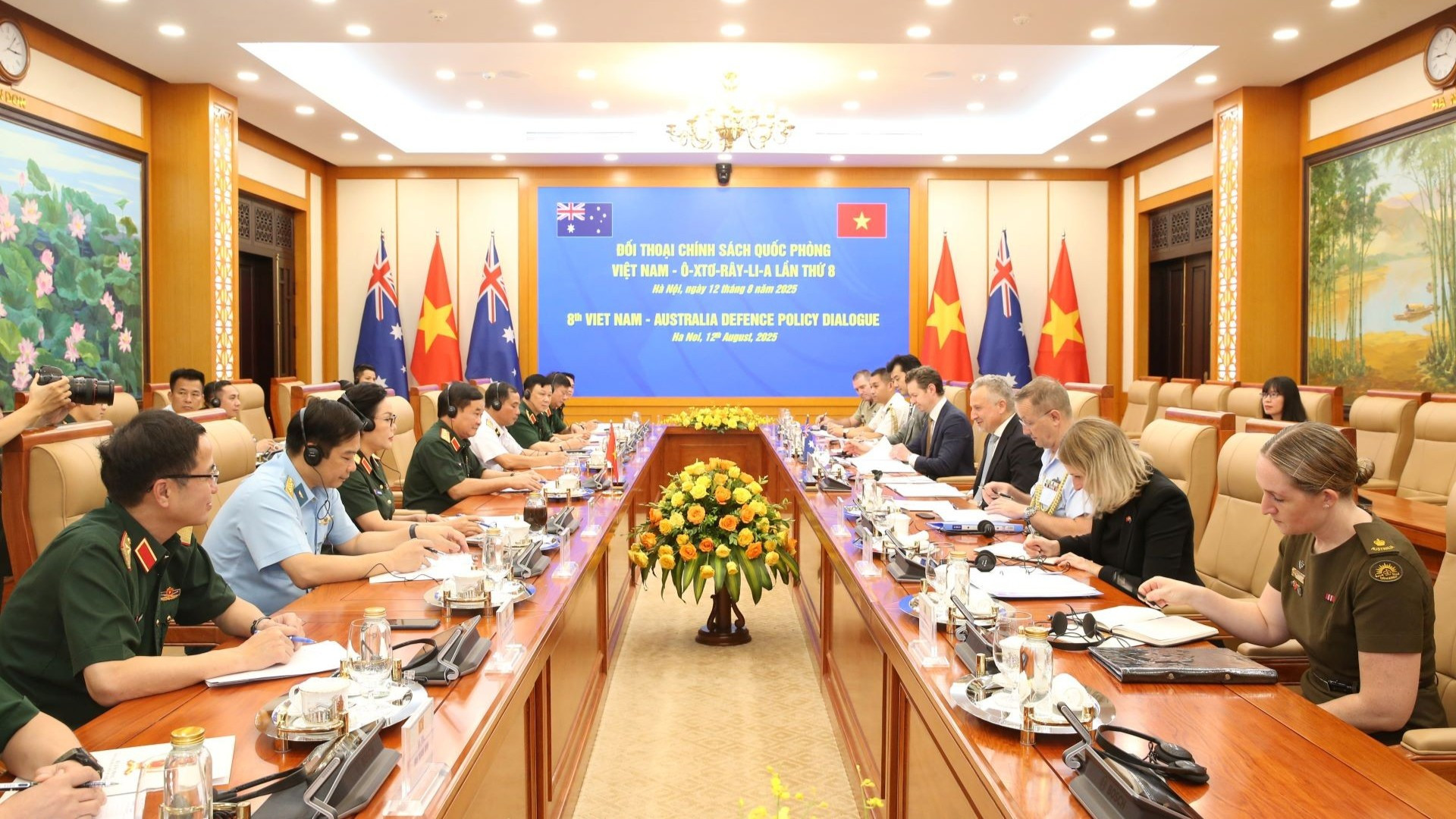 Quang cảnh Đối thoại Chính sách quốc phòng Việt Nam-Australia lần thứ 8.