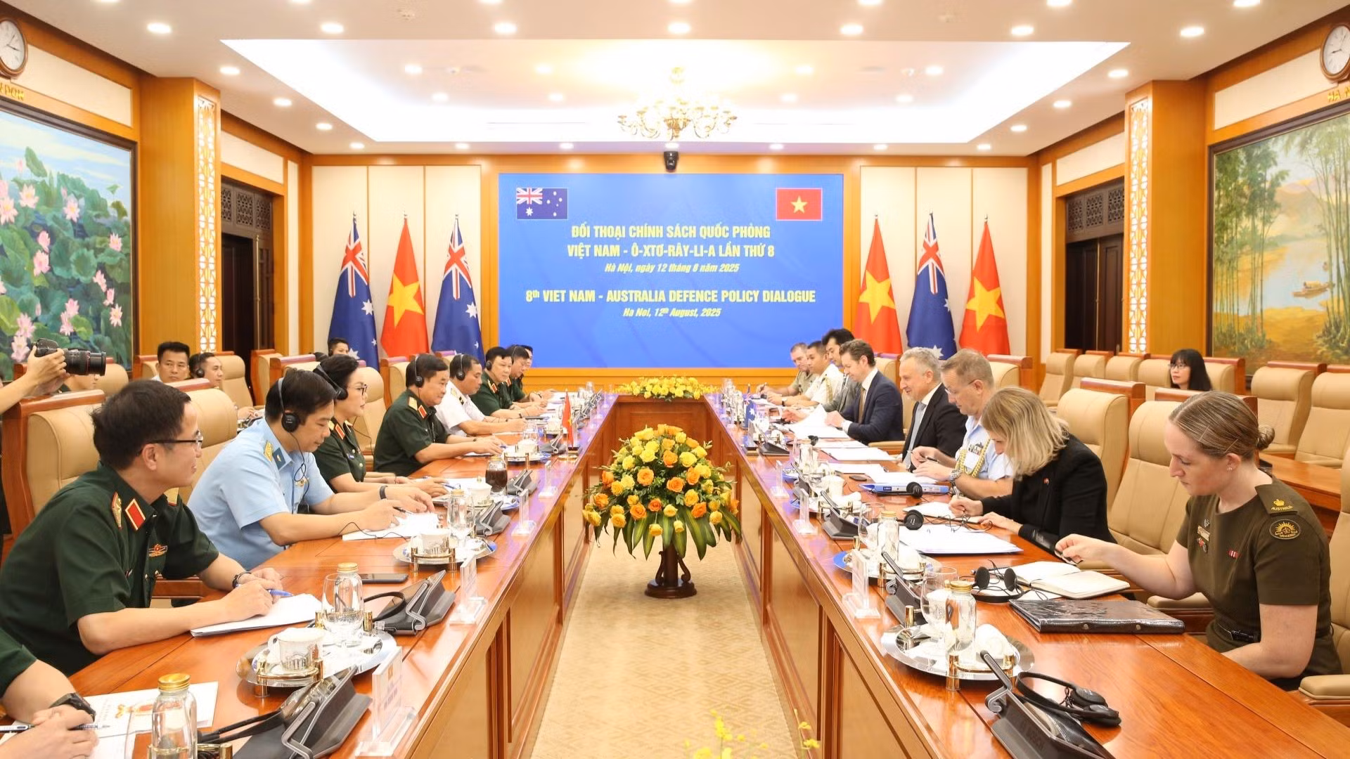 Quang cảnh Đối thoại Chính sách quốc phòng Việt Nam-Australia lần thứ 8.