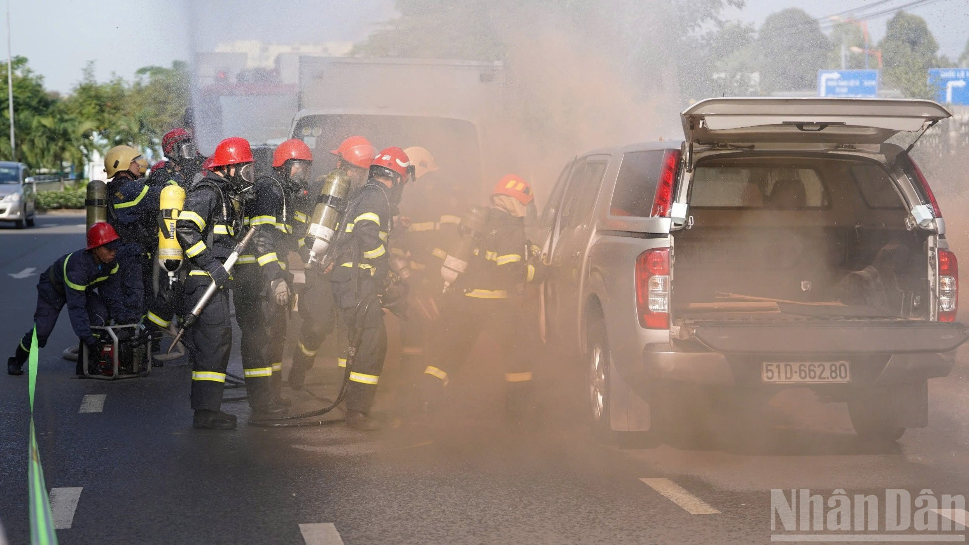 Diễn tập ứng phó sự cố bức xạ và hạt nhân cấp thành phố.