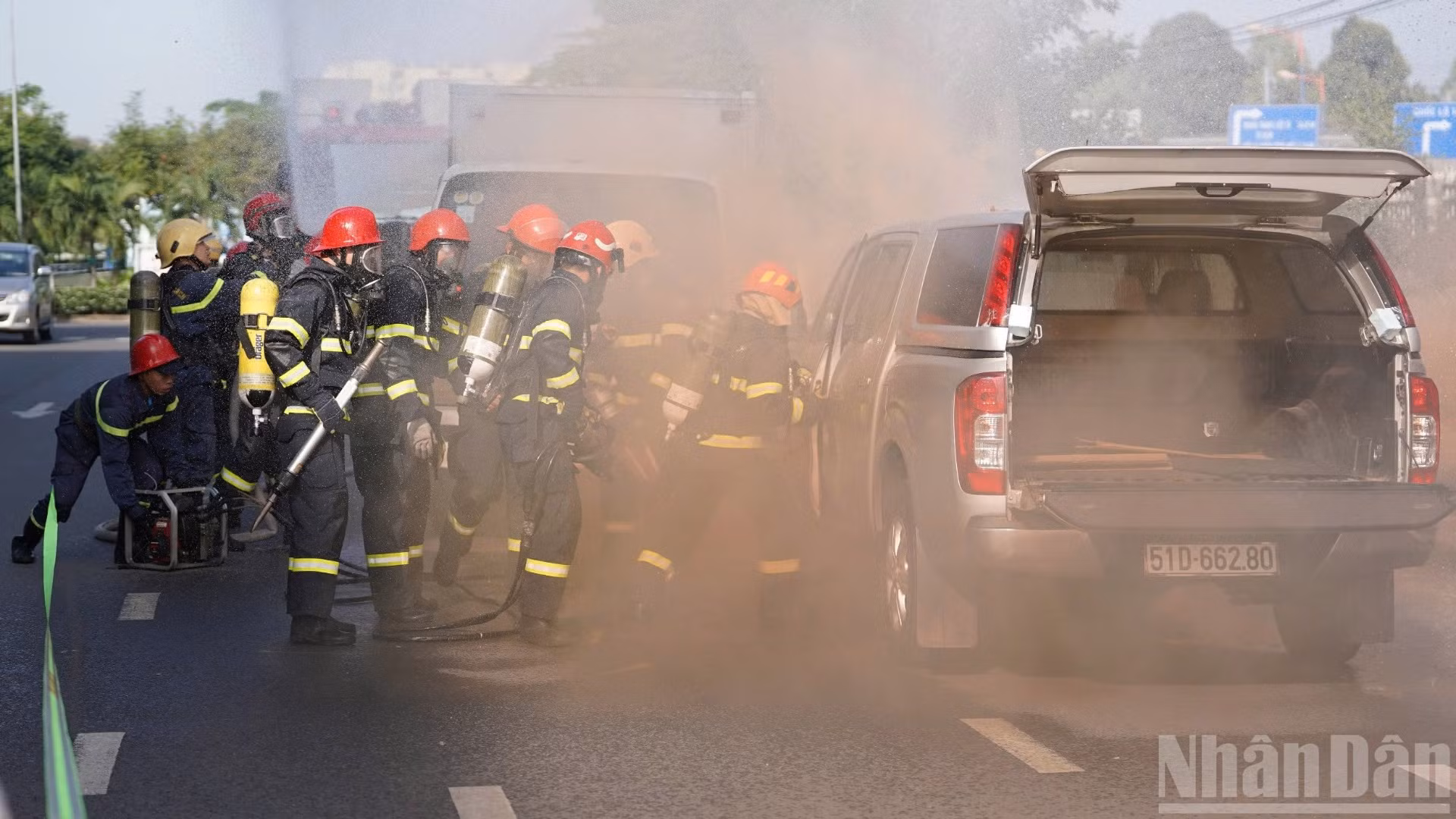 Diễn tập ứng phó sự cố bức xạ và hạt nhân cấp thành phố.