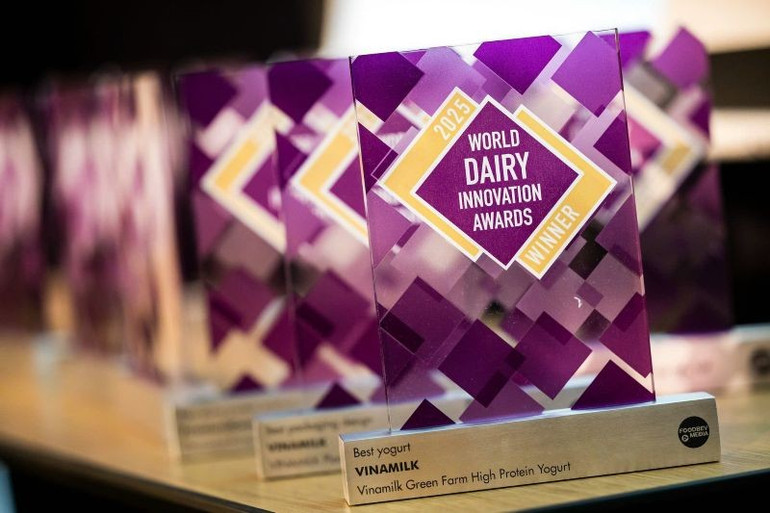 Vinamilk được đề cử ở hầu hết các hạng mục và mang về 2 cúp quán quân tại World Dairy Innovation Awards 2025. 12.jpg