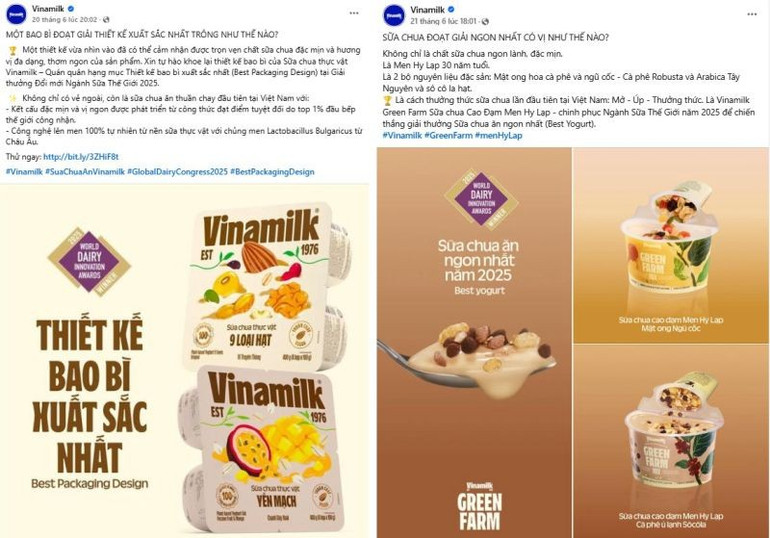 Các thông tin được Vinamilk chia sẻ đã thu hút sự quan tâm về lý do 2 sản phẩm giành chiến thắng tại “đấu trường” lớn của ngành sữa toàn cầu. 2-4734.jpg