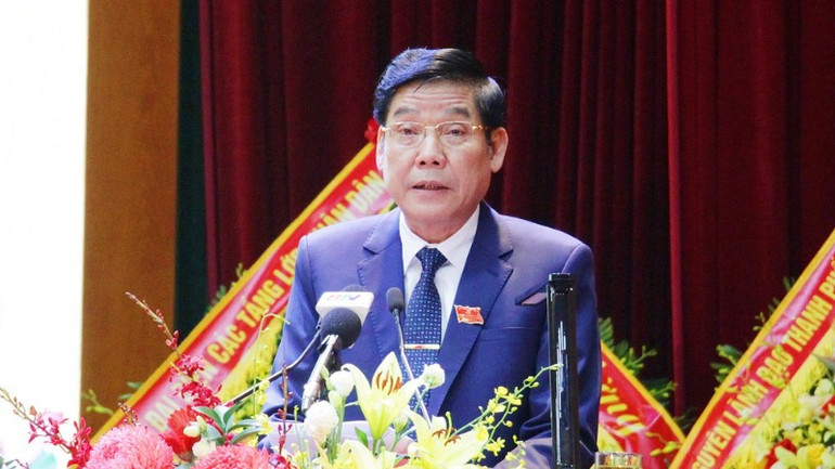 Bí thư Tỉnh ủy Bắc Ninh Nguyễn Văn Gấu phát biểu chỉ đạo tại đại hội. anh-bi-thu-123-7838.jpg