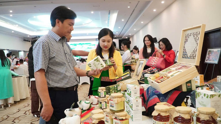Nhiều mặt hàng nông sản của Phú Thọ được quảng bá, giới thiệu tại chương trình kích cầu du lịch Phú Thọ. 9.jpg
